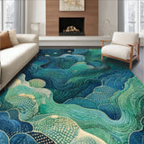 Deep Sea Abstract Marine Life(Blue)