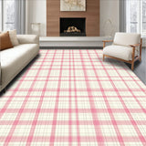 Dreamy Beige Checkered Modern Aesthetic for a Cozy Ambiance(Pink)
