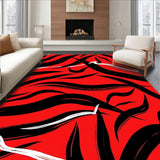 Abstract Brushstroke Artistic Minimalist Contemporary(Red)