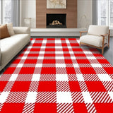 Nordic Yuletide Checkered Seasonal Statement(Red)