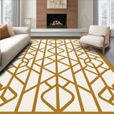 Interlocking Lattice Reversible Versatile Contemporary(Gold)