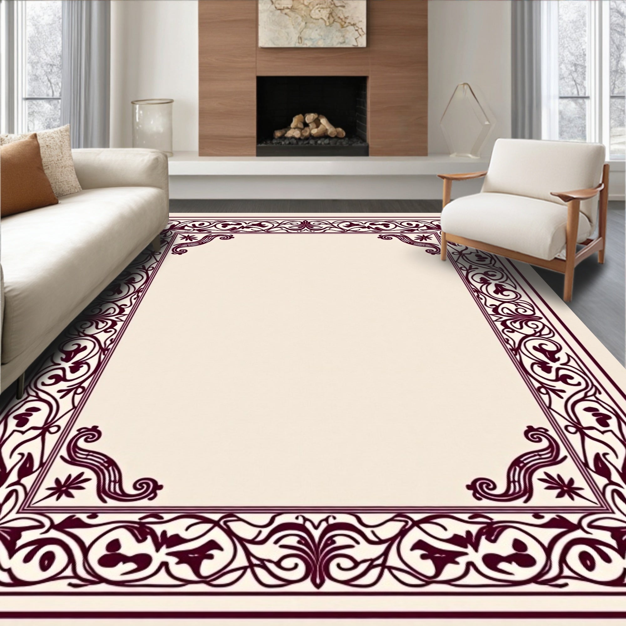 Botanical Floral Vine (Ivory) - ODIKA