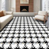 Rustic Buffalo Plaid Pumpkin Harvest Festival Decorative(Black)