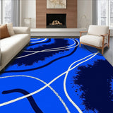 Abstract Brushstroke Artistic Modern Contemporary Splash(Blue)