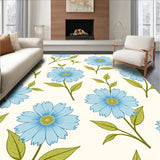 Cottage Chic Wildflower Spray with Delicate Vine Tracery(Blue)