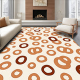 Abstract Animal Inspired Design with Spotted and Delicate Interlocking Details(Beige)