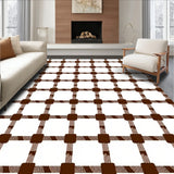 Checkered Decorative with Gingham Style(Brown)
