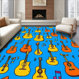 Bright Playroom Guitar Illustration(Blue)