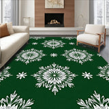 Yuletide Snowflake Wonderland Textured(Green)