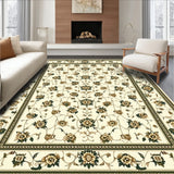 Vintage Inspired Olive Runner with Classic Ornamental(Beige)