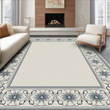 Abstract Lattice Featuring Weathered Ornamental Bands(Ivory)