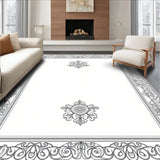 Ornate Floral Scrollwork Featuring Layered Interlocking (Black)