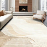 Whispering Wind Beige Subtle Texture Accent Art(Beige)