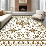 Vintage Scroll with Symmetrical Motifs (Brown) - ODIKA