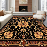 Sunset Medallion Interlocking Floral Motif(Black)