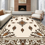 Artisanal Paisley Fade Proof Slip Resistant Compact Adornment(Ivory)