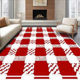 Holiday Checkerboard with Alternating Square Grid(Red)