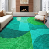 Ultra Soft Area Rug, Non Slip, Stain Resistant, Washable Area Rugs for Living Room, Bedroom, Modern Abstract Green Living Room Rug(Green)