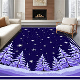 Festive Winter Wonderland featuring Enchanted Forest Scene(Blue)
