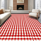 Gingham Decorative featuring Classic Checkered Design(Red)