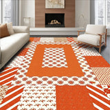 Eclectic Mosaic Patchwork Artistry(Orange)