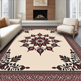 Enchanting Kaleidoscope Botanical Tapestry(Beige)