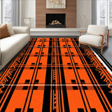 Autumn Festival Plaid with Dynamic Interlocking Lattice(Orange)