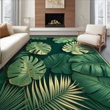 Elegant Gold Green Botanical Motif(Green)