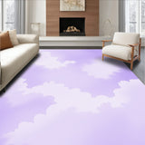 Dreamy Cloud Whimsical Abstract Nursery Kids(Purple)