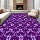 Luxurious Plush Velvet Lattice Modern(Purple)