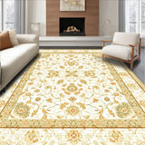 Elegant with Beige Floral Medallions and Khaki Highlights(Beige)