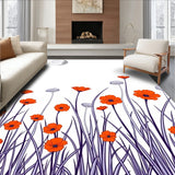 Mystical Night Garden Floral Lunar Phase Wilderness Trail(Orange)