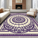 Elegant Medallion Festive Tapestry Artisan(Purple)