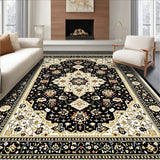 Classic Black Beige Damask Style(Black)