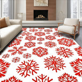 Frosty Wonderland Snowflake Festive Holiday Celebration Winter(Red)
