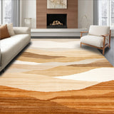 Desert Inspired Striped Dune Beige Area(Beige)