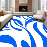 Serene Vapor Form Featuring Curved Shapes(Blue)