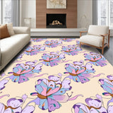 Petal Medley Blossom Motif Interlocking Floral Arrangement(Beige)