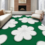 Celestial Puff Design Plush Area with Heavenly Texture(Green)