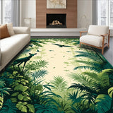 Rustic Botanical Jungle Scene(Green)