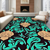 Underwater Garden Kelp Forest with Scallop Shell Medallions(Black)