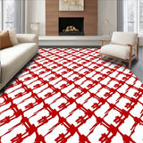 Classic Seasonal Check with Bold Crosshatch and Festive Details(Red)