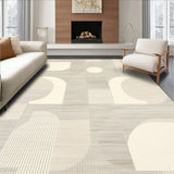 Beige Serenity Area Modern Curved Lines & Natural Aesthetic(Beige)