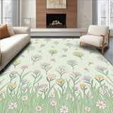 Vintage Floral Meadow Tapestry Design(Green)