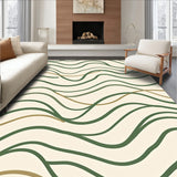 Zen Wave Abstract Decorative Artisan Distinctive(Beige)