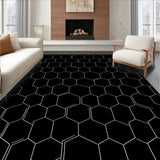 Eclipse Hexagonal Grid With Interlocking Minimalist Symmetry (Black)