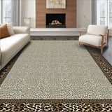 Chic Beige Leopard Print with Subtle Spotting(White)