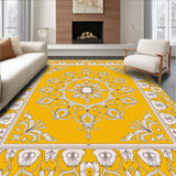 Classic Ornamental Vinework with Weathered Boho Details(Yellow)