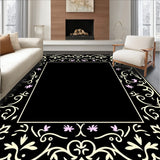 Fairy Tale Blossom Swirl with Delicate Bug Ornamentation (Black)