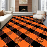 Autumn Harvest Plaid Tapestry(Orange)